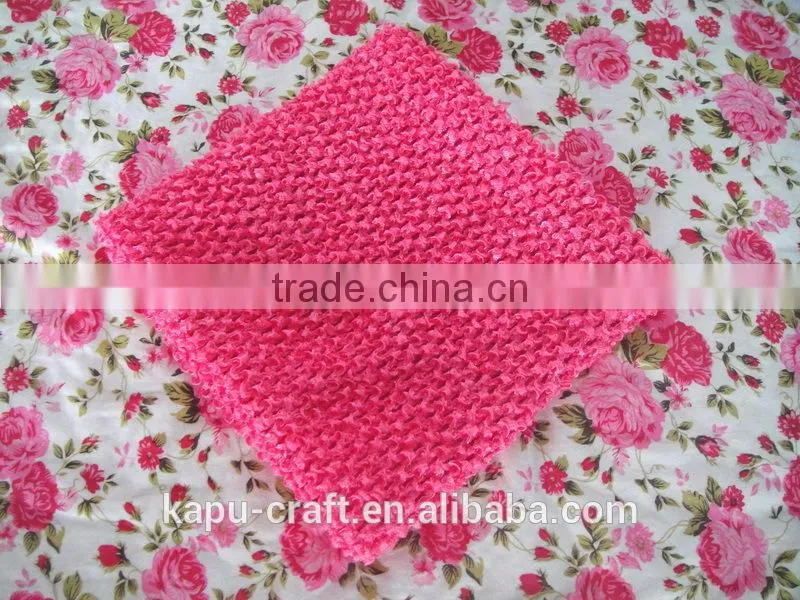 Solid color 9 inch girls crochet tube top lined crochet tube top for tutus
