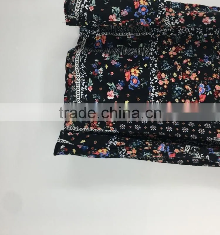 Girl stock flower cold shoulder summer dress