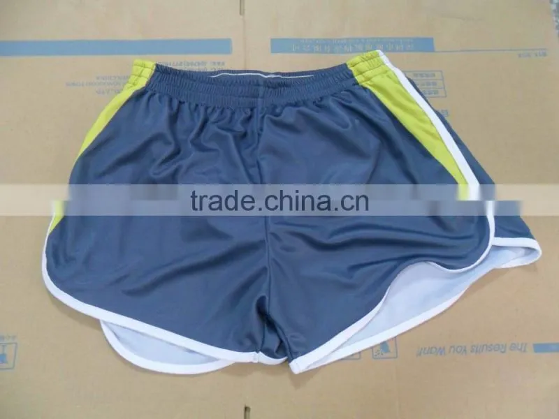 100%polyester loose running short, breathable and comfortable coolmax fabric for running, trianing