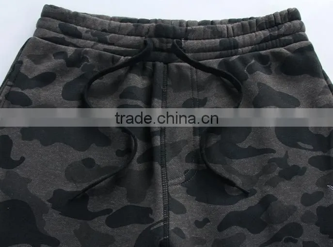 Fashionable Men full printing camouflage cheaper wholesale good quality warm comfort fleece CVC60/40cotton
