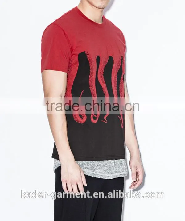Octopus Sublimation T shirt Customize 100% Polyester Sublimation T Shirts