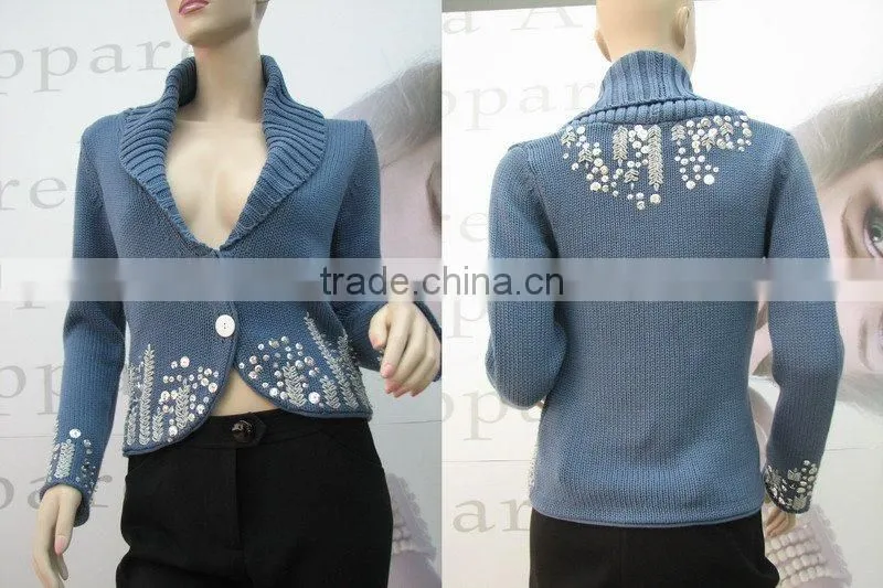 pink fashion cardigan lady sweater