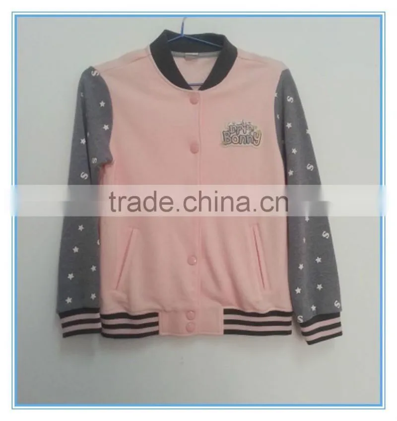 Wholesale children girls baseball jackets girls long sleeve clothes sports jackets