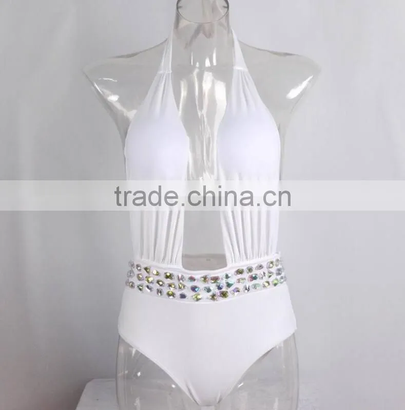 M881 Runwaylover2016 ladies sexy diamond one piece bikini swimwear