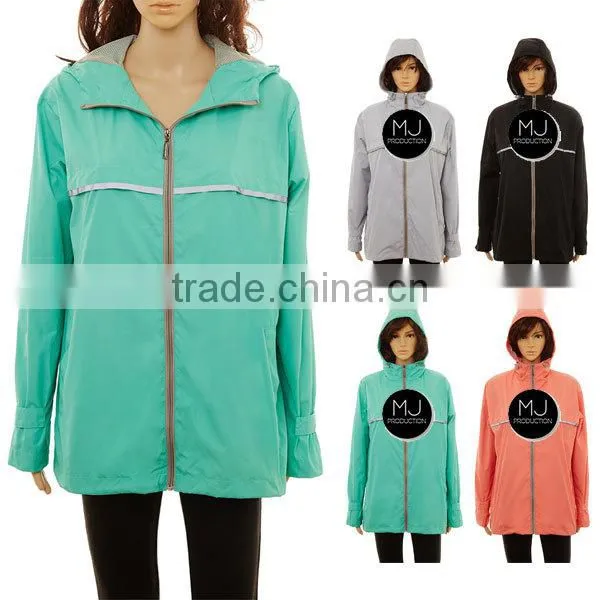 FACTORY wholesale monogrammed New England waterproof rain jacket