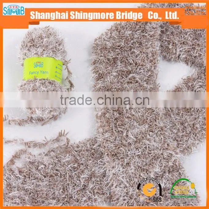 alibaba china worsted novelty yarn factory cheap wholesale 100 polyester furry coral yarn for scarf