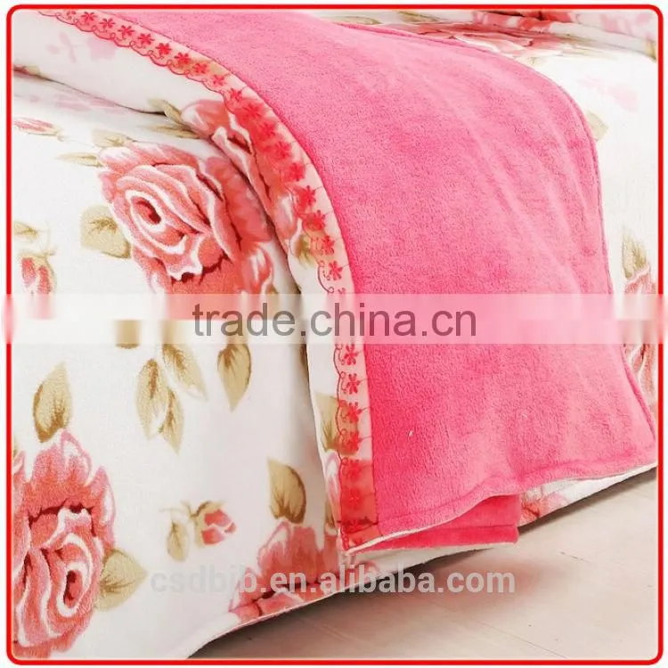 cheap heavy fleece coral fleece blanket