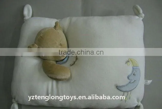 New Design Bear Head Connecting cute stuffed plush pillow cushion
