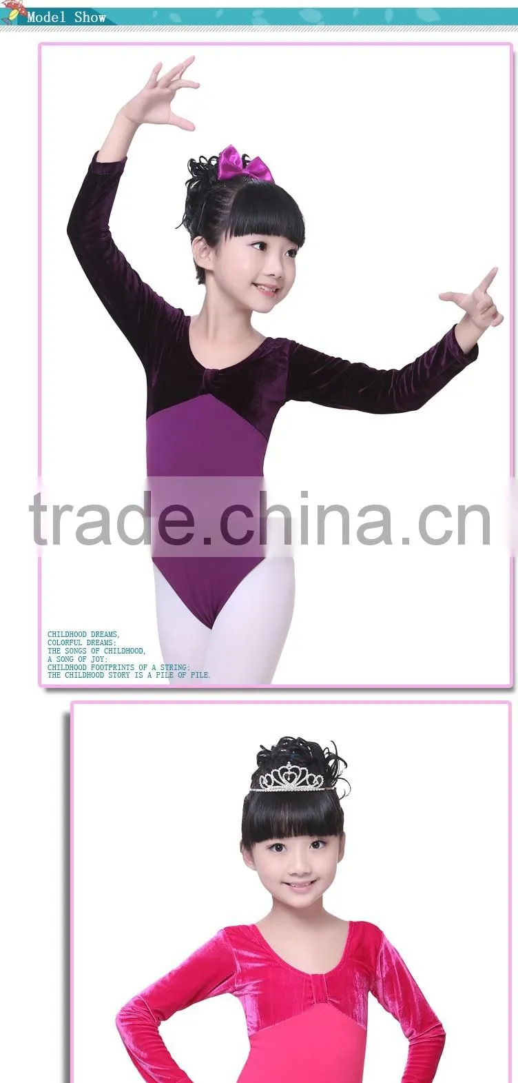 Performance Costume Dance Ballet Leotard Velvet Ballet Tutu Dress