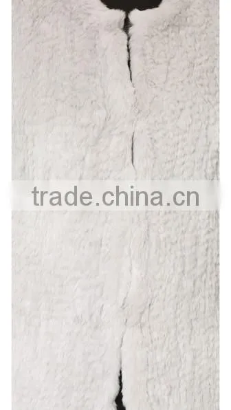 YR355 New Arrival Cheap Fur Vest Knitting/Australia Hot Sale Rabbit Vest