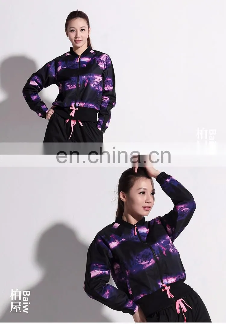 116171001 Long Sleeve Flower Color Sauna Top