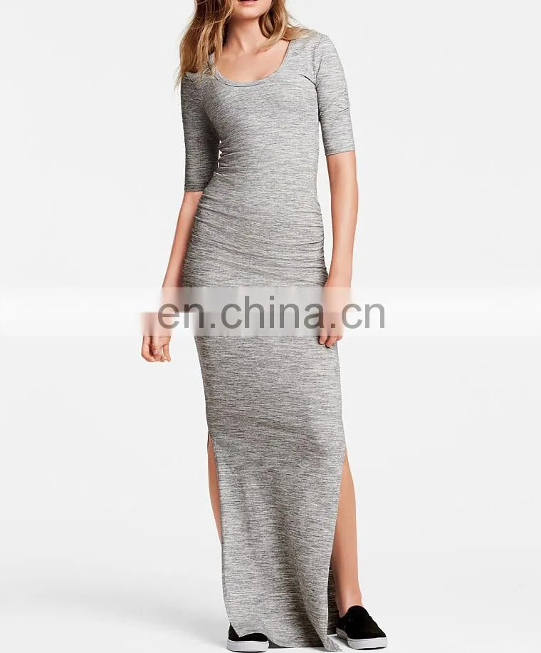 CHEFON Scoopneck fashionable ladies long casual dresses pictures