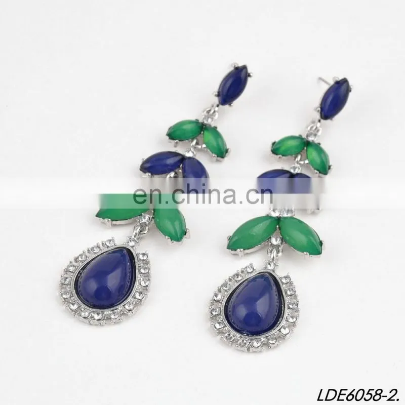 Opal stones ping&mint earrings ivy branch earrings wholesale gold jewelry