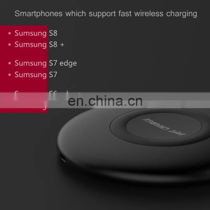Qi Wireless Charging Pad for iPhone X Wireless Charger, for Note 8 Wireless Charger OEM LOGO