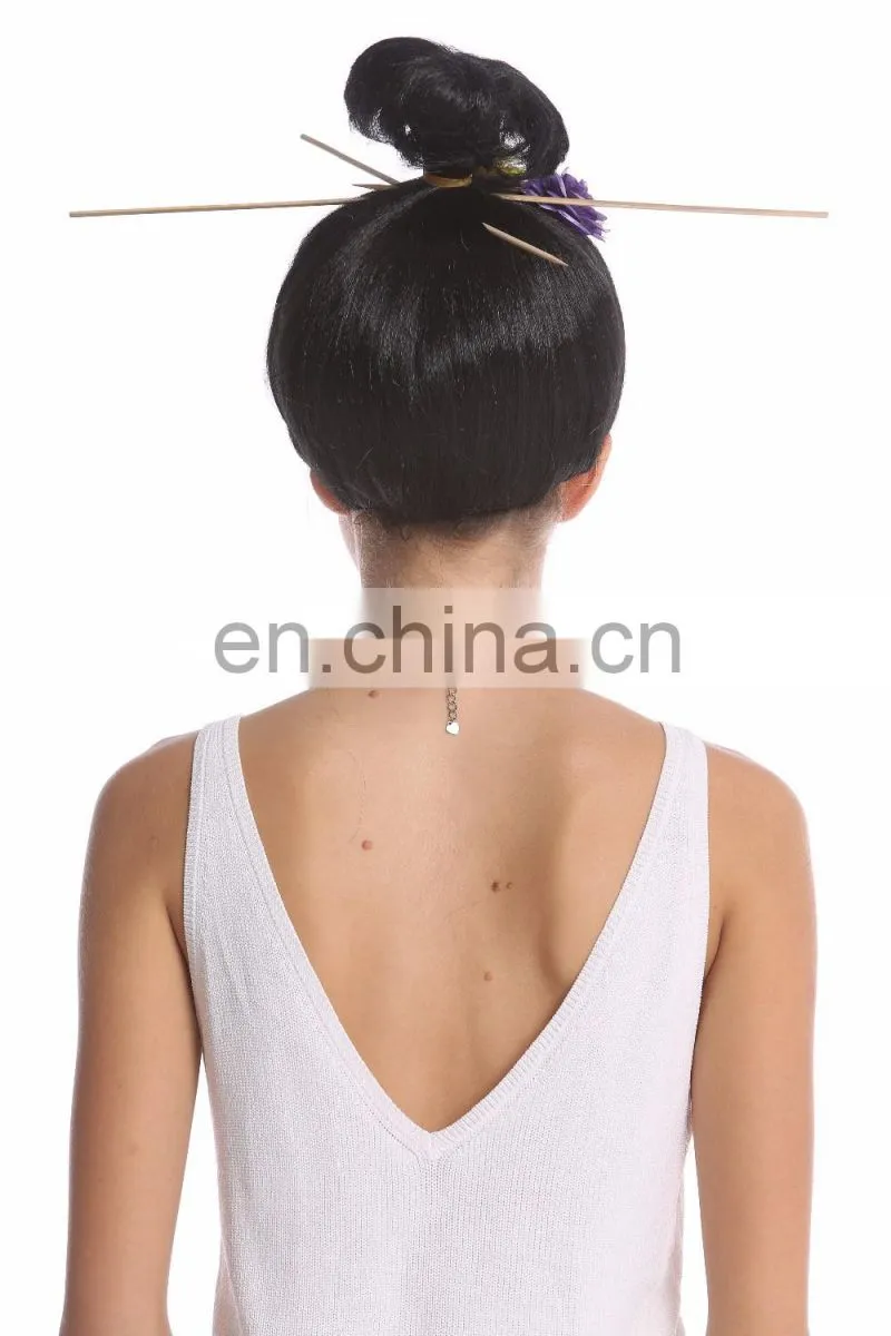 Party Japanese Geisha girl hair bun wigs P-W209