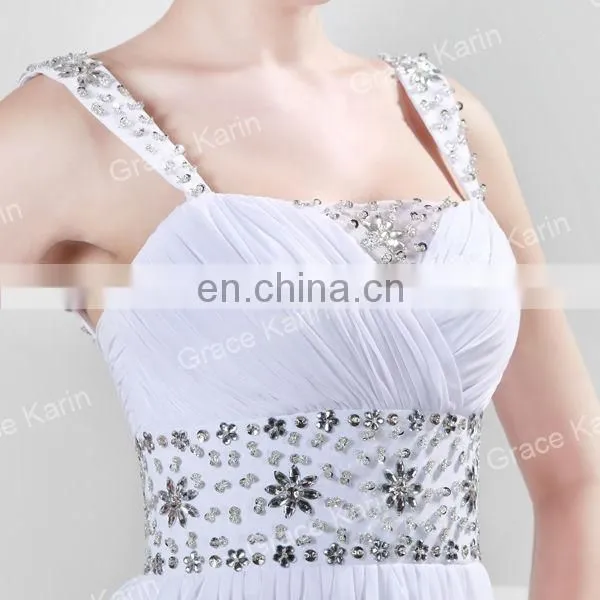 2015 Hot Sale Chiffon Prom Gown Strap Designs Evening Dress CL4469