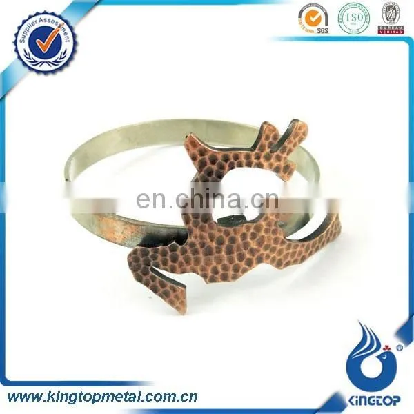 custom picture metal bulk wholesale napkin ring
