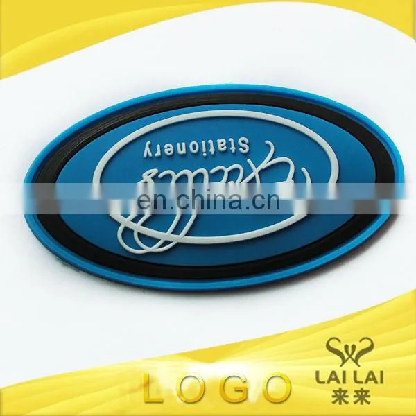 Fashion soft rubber/pvc labels with clothing brand logo