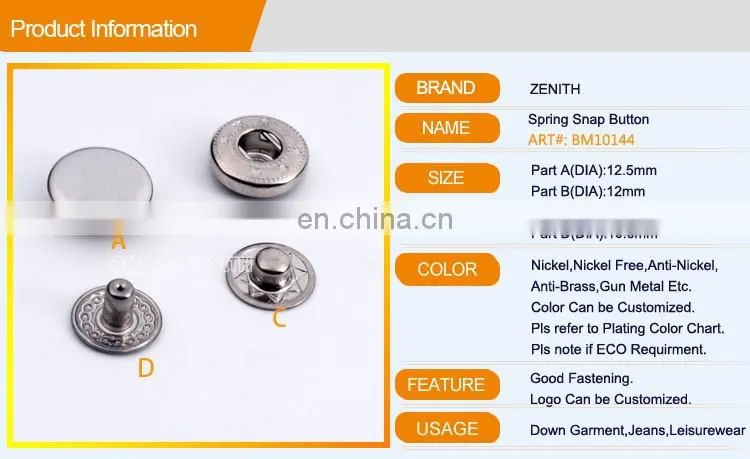 Press Metal Snap Button BM10144