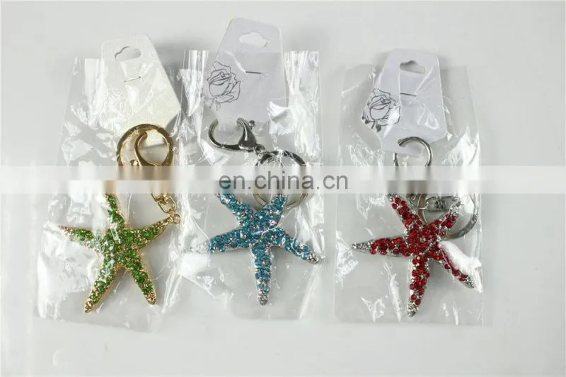 High Good Quality Gifts Metal Key Chain Star Creative Diamond Bag Accessories