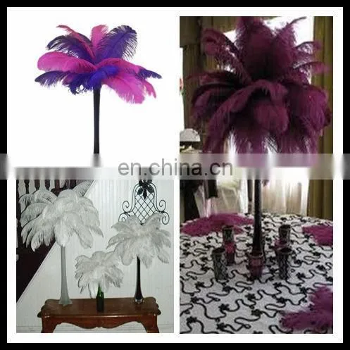 Cheap red single row Ostrich Feather Boa For decoration