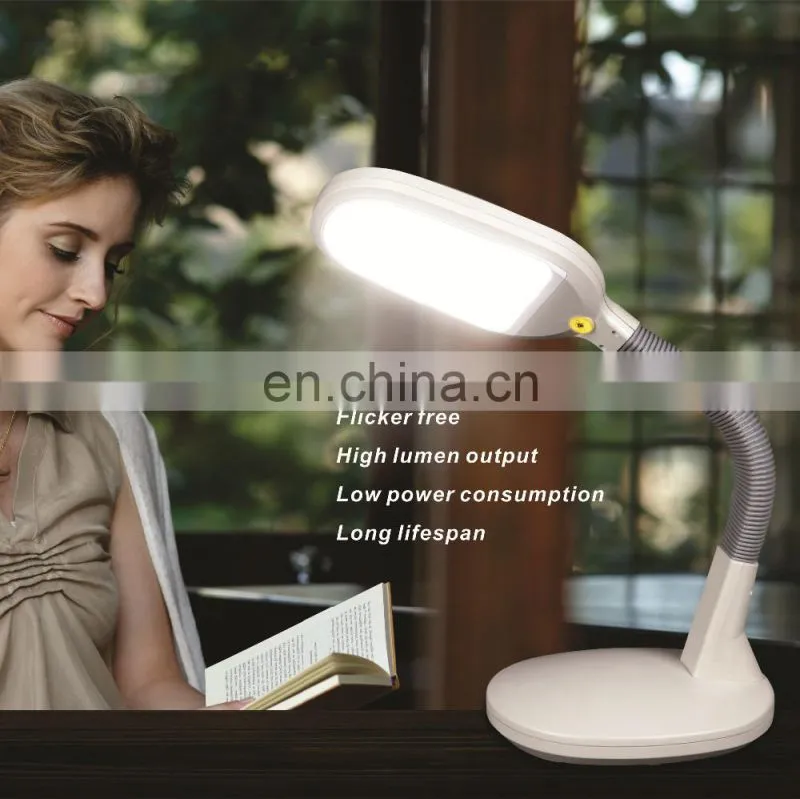 Soft light LED classical design reading desk table lamp