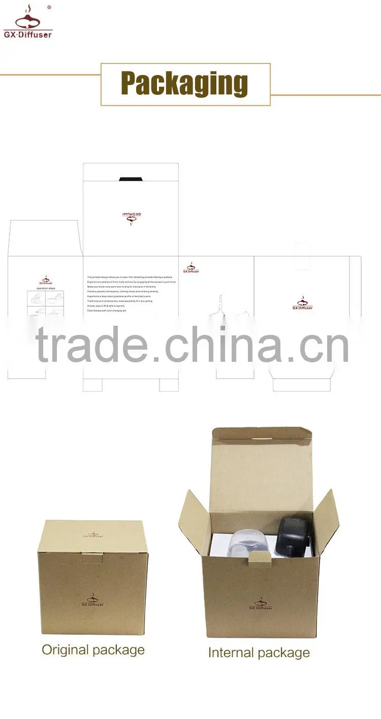GX DIFFUSER GX-05K-1wholesale mini electric ultrasonic spa mist essential oil aromatherapy diffuser