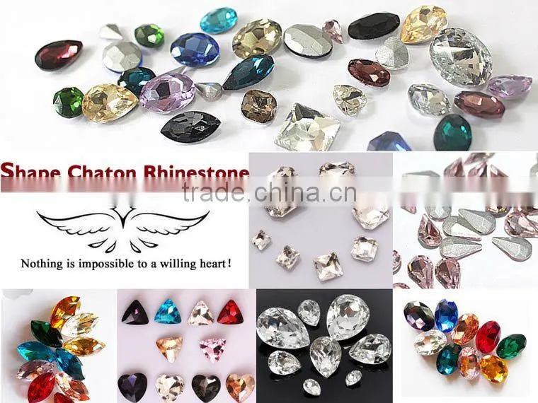 0127L Wholesale Rectangle point back rhinestone,hot sale Point Back Fancy stone,glass stone pointback
