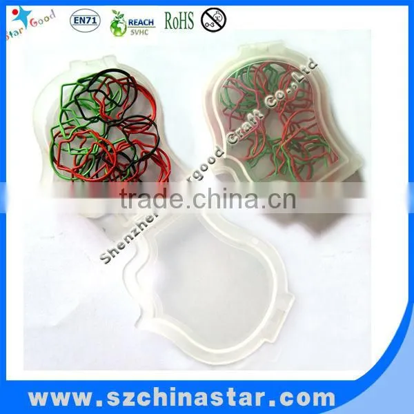 Fancy shapes PET coated brain clips