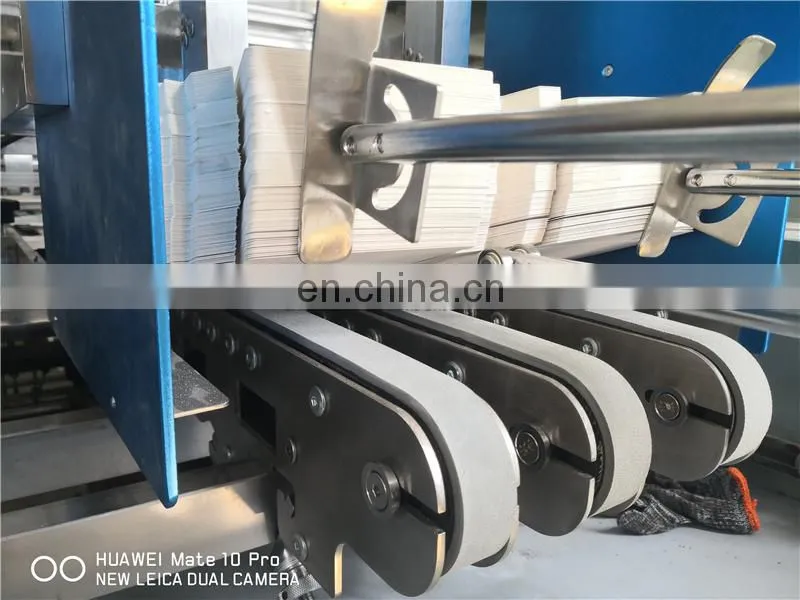 HBM1000 Automatic 3D 3-dimensional 4 corner french fried chips hamburger Burger Paper box making machine