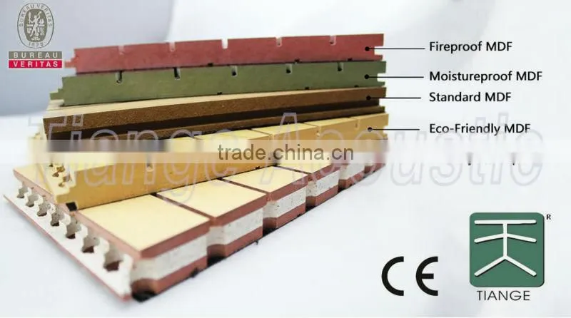 Grooved acoustic panel acoustic product in foshan