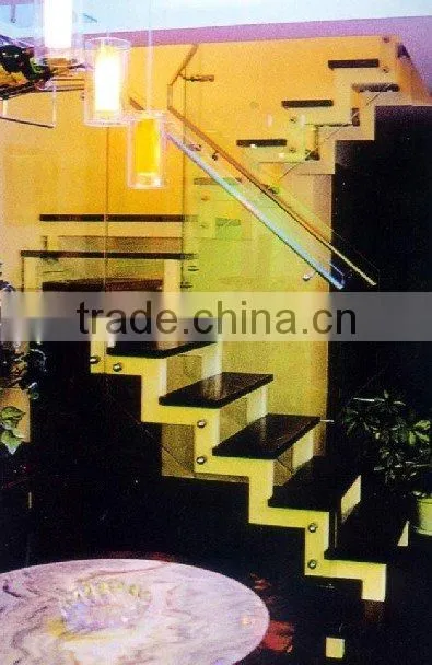 good sell glass stairs grill design