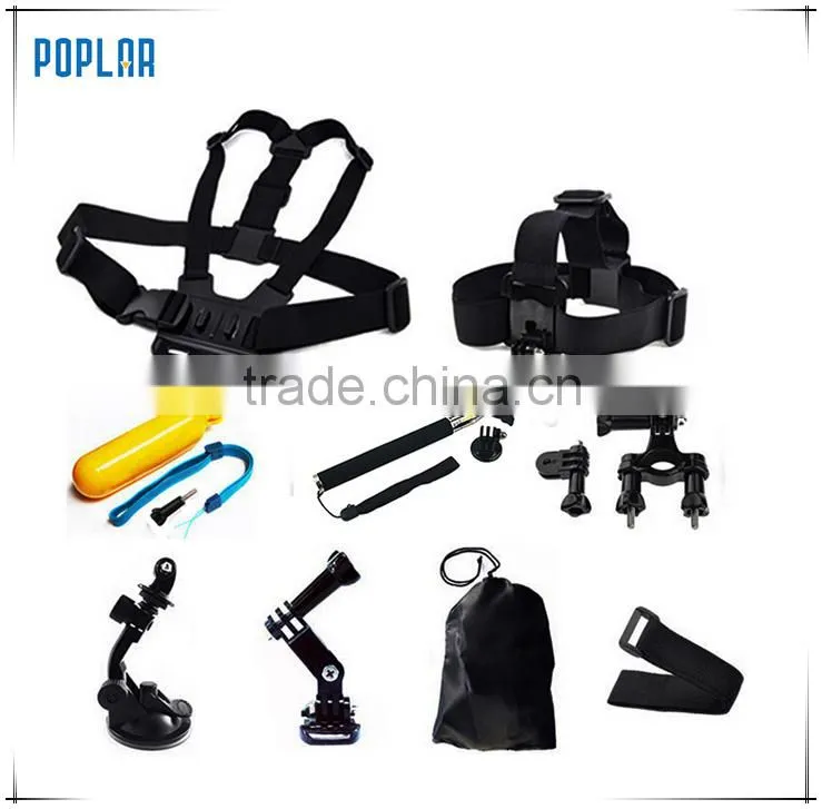 Poplar gopros headstrap for SJ4000 xiaomi yi Go Pros Head strap Mount action camera accessories