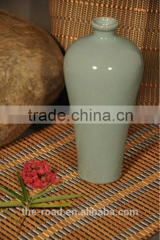 Ceramic Handicraft Mei Bottle Symbol Propitious, Used For Home Decoration