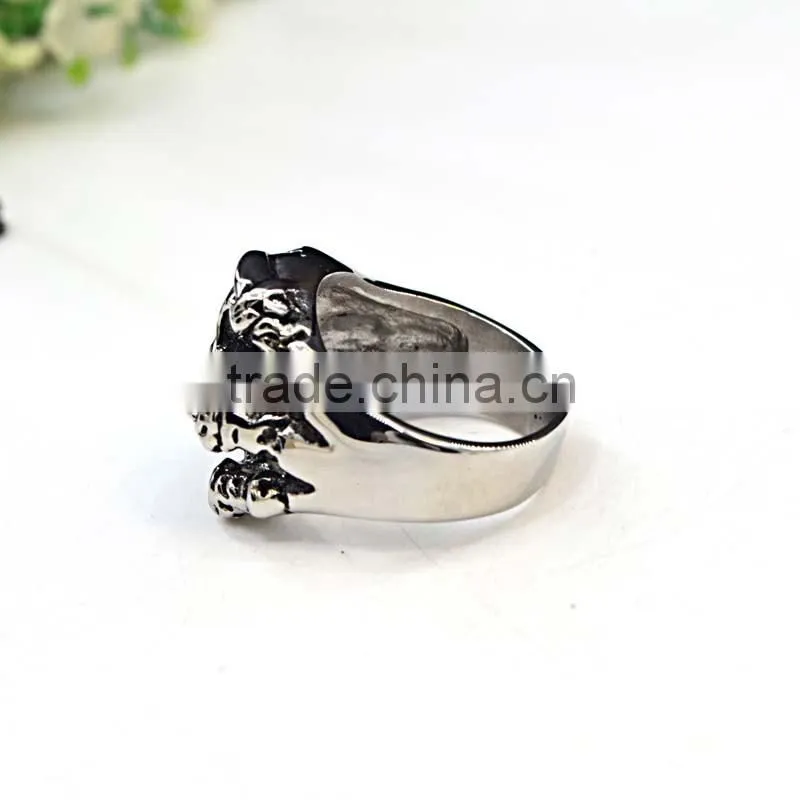 2016 casting stainless steel gothic fashion rings