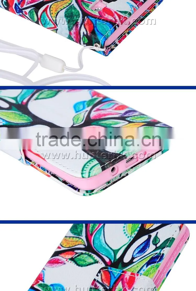 Printing Leather Wallet Case For SamsungA5
