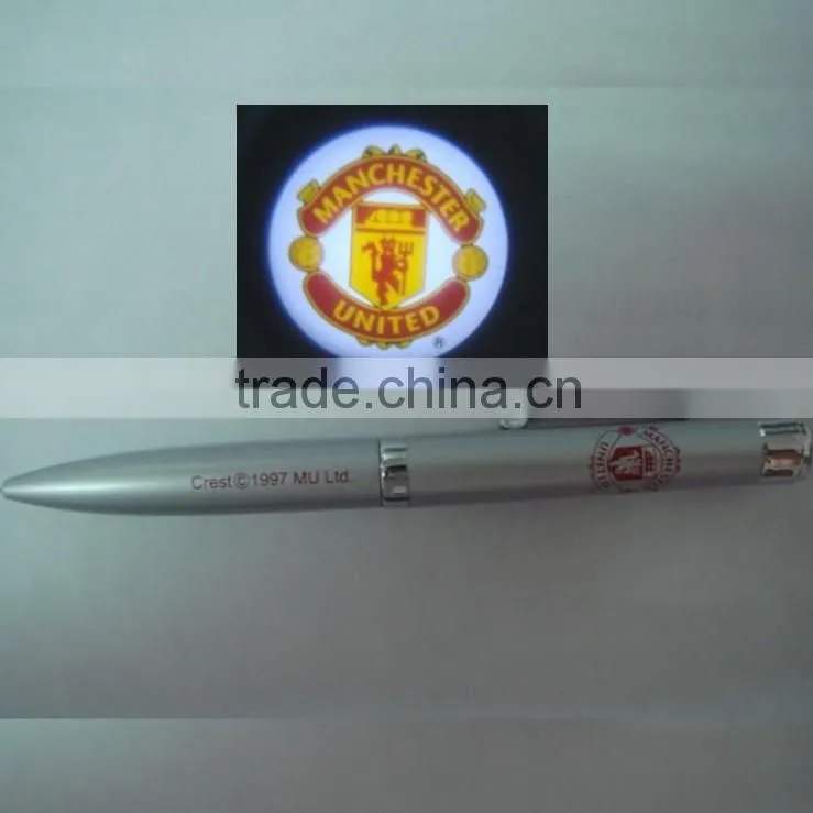 led company logo laser pen For Giveaway Gift ,promotional gift led projector pen , custom advertising led projector pens