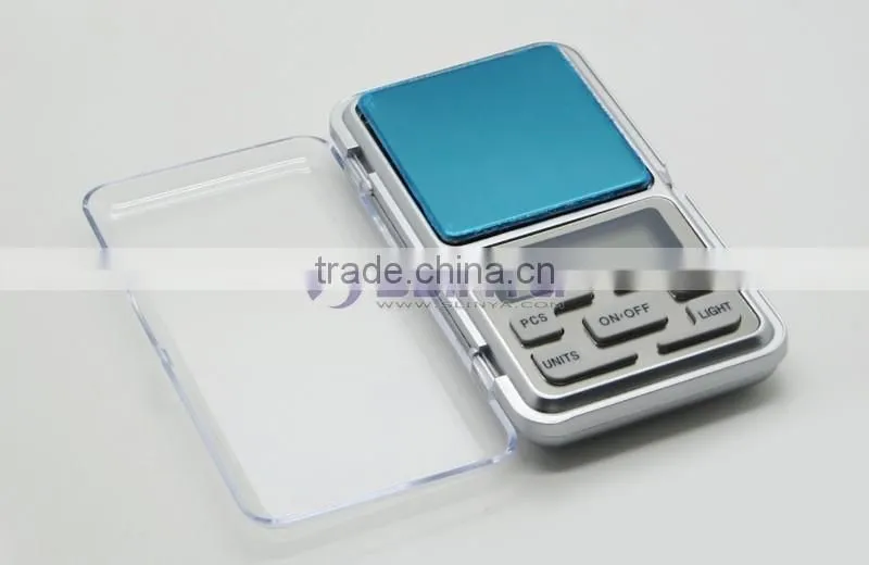 MH-500 Scale 500g/0.1g High Precision Blue LCD Pocket Weighing Scale