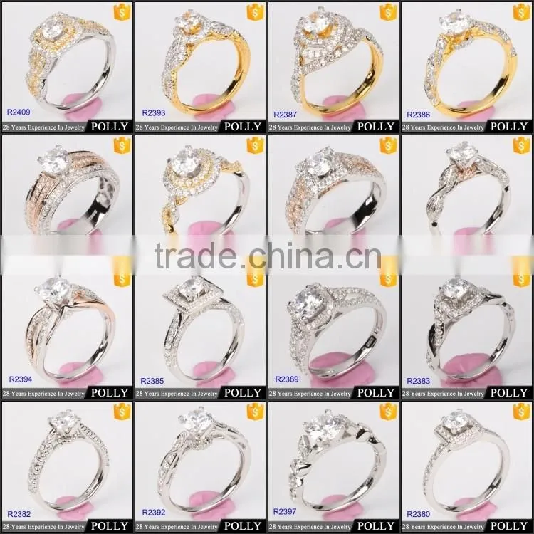 Guangzhou factory OEM/ODM big stone ring designs for women