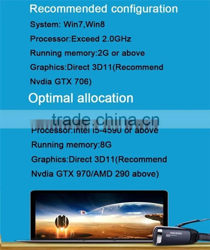 Popular sex gadgets intelligent glasses all in one vr-glasses DeePoon E2 headset wholesale alibaba