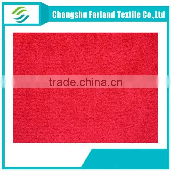 2015 new productds red polyester velvet fabric