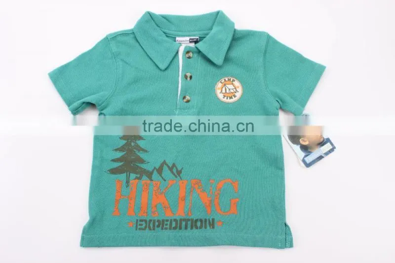 Boy's fashion printed polo shirt &fashion collar shirt stocklot