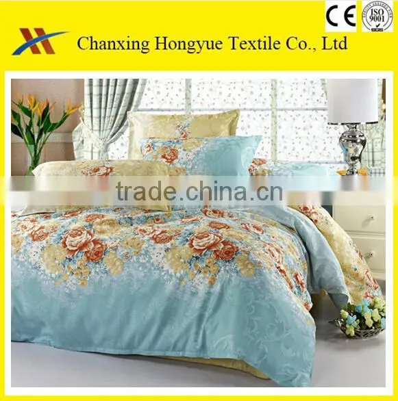 Polyester brushed printed fabric by roll/Cheap polyester curtain fabric with printing