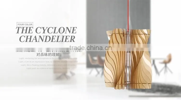 LED pendant Light JK-8005B-28 Wood pendant lamp for hotel restaurant projects decoration