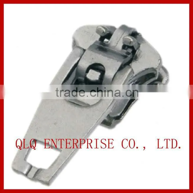 Nylon zipper with head to head sliders
