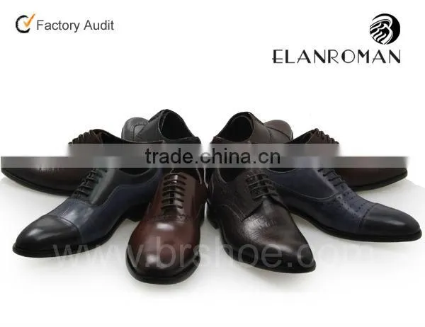 Fashion derby shoes wholesale men dress shoes genuine leather shoes