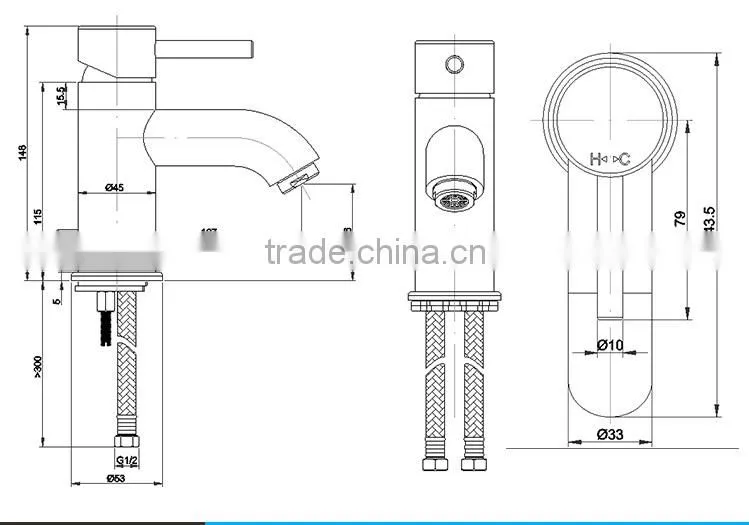 Hot & Cold Integration Copper Wash Basin Water Mixer Tap In Shunde