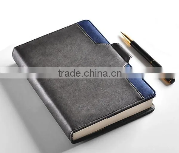 Top grade factory competitive price pu leather notebook with pen