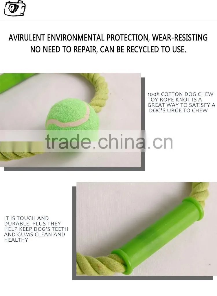 Green color with decorative ball pet toys for dog chew