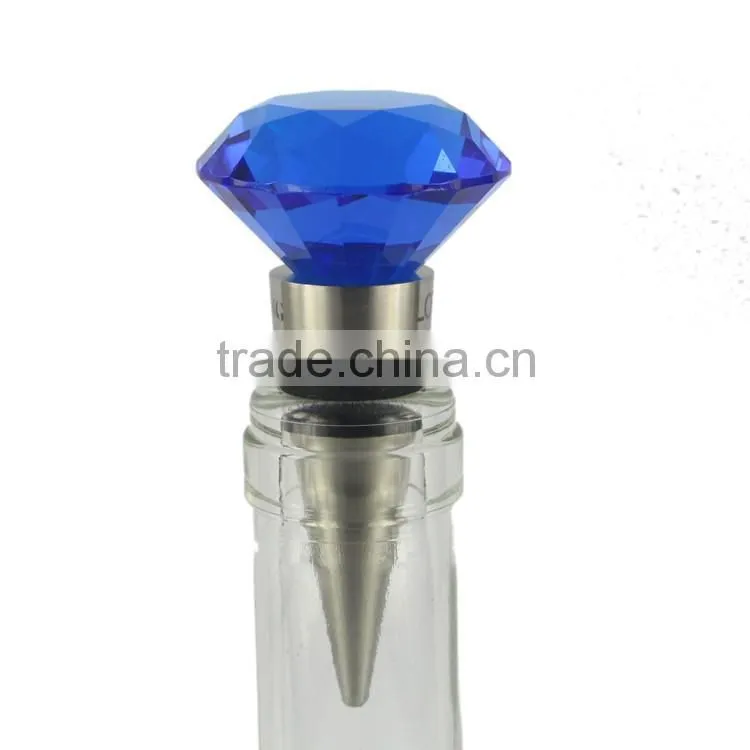 crystal world globe premium wine bottle stopper